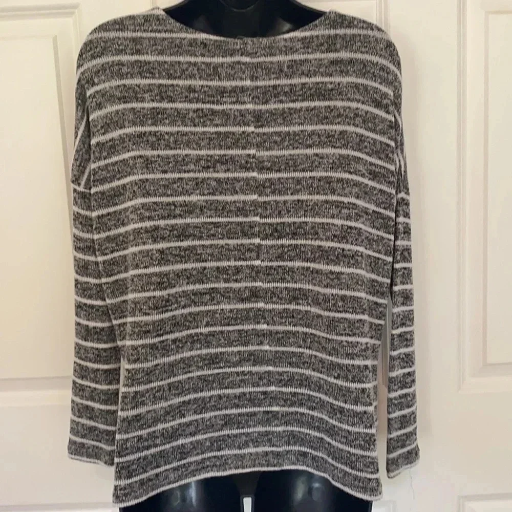 Garage black and white horizontal striped sweater size XS